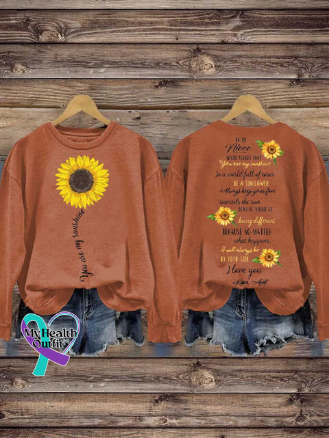 You Are My Sunshine Mental Health Awareness Casual Sweatshirt Orange / S
