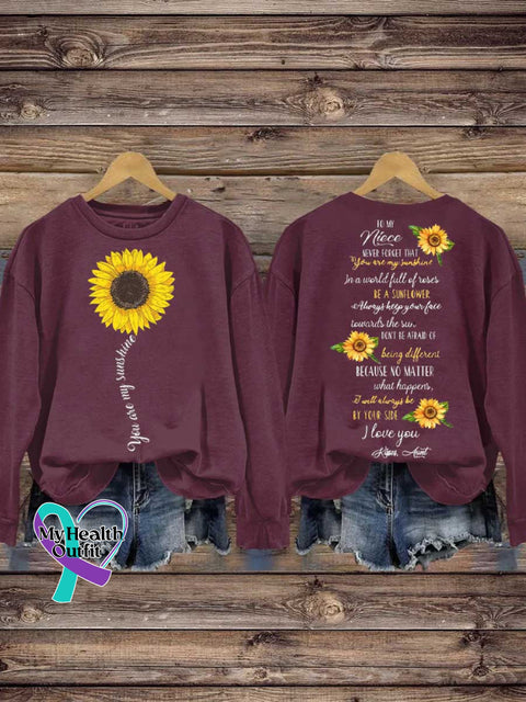 You Are My Sunshine Mental Health Awareness Casual Sweatshirt Red / S