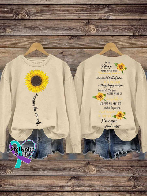 You Are My Sunshine Mental Health Awareness Casual Sweatshirt Sand / S