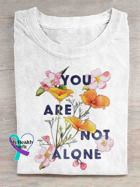 You Are Not Alone T-shirt White / S