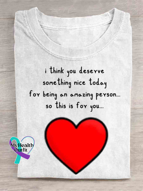 You Deserve Something Art T shirt White / S