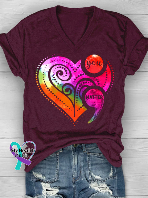 You Matter Classic T-Shirt Deep Red / 2Xl Mental-Health-Awareness