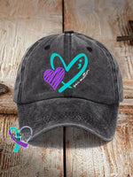 You Matter Suicide Prevention Awareness Print Casual Baseball Cap Black / One-Size