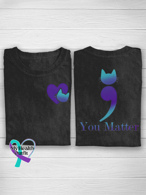 You Matter Suicide Prevention T-Shirt Black / S