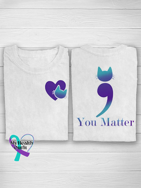 You Matter Suicide Prevention T-Shirt White / S
