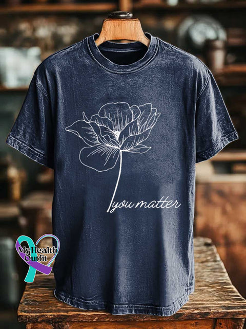 You Matter T-shirt Blue / S