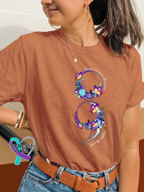 Your Life Matters SUICIDE PREVENTION AWARENESS T-shirt Orange / S