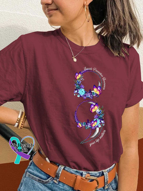 Your Life Matters SUICIDE PREVENTION AWARENESS T-shirt Red / S