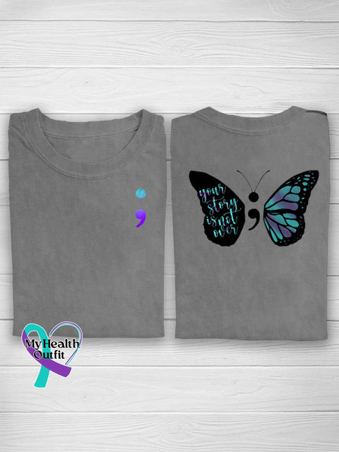 Your Story Is Not Over Casual T-Shirt Grey / S