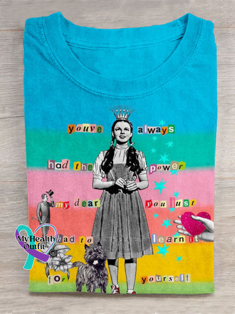 You’re Always Had The Power Art Print Casual Cotton T-shirt Multicolor / S